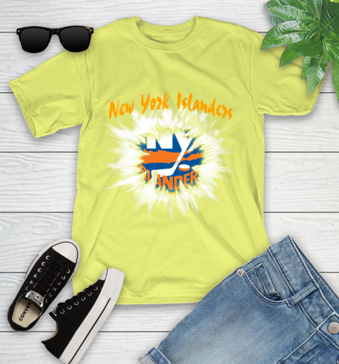 New York Islanders NHL Hockey Adoring Fan Rip Sports Youth T-Shirt 10