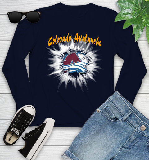 Colorado Avalanche NHL Hockey Adoring Fan Rip Sports Youth Long Sleeve 2