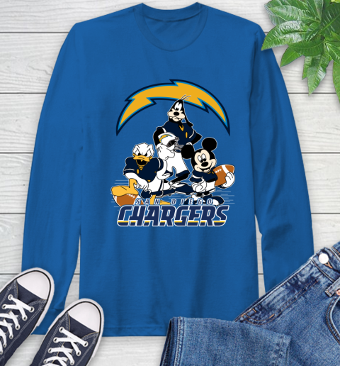 NFL San Diego Chargers Mickey Mouse Donald Duck Goofy Football Shirt ...