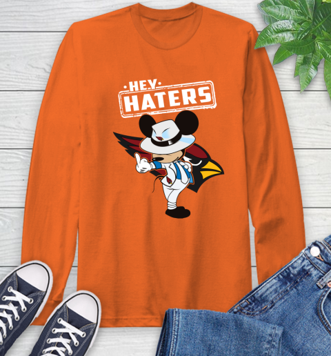 NFL Hey Haters Mickey Football Sports Arizona Cardinals Long Sleeve T-Shirt 4