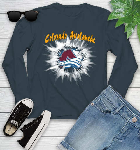 Colorado Avalanche NHL Hockey Adoring Fan Rip Sports Youth Long Sleeve 9