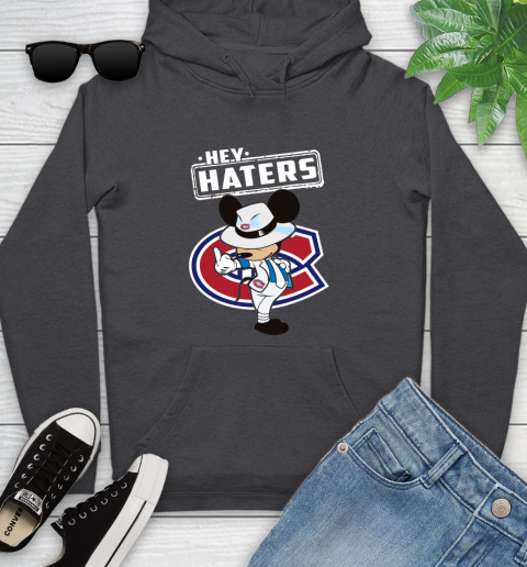 NHL Hey Haters Mickey Hockey Sports Montreal Canadiens Youth Hoodie 8