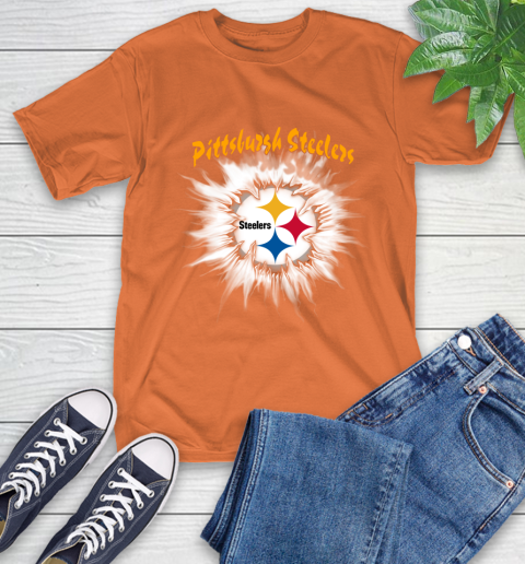 Pittsburgh Steelers NFL Football Adoring Fan Rip Sports T-Shirt 4
