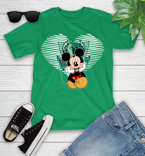 NBA Dallas Mavericks The Heart Mickey Mouse Disney Basketball Youth T-Shirt 8