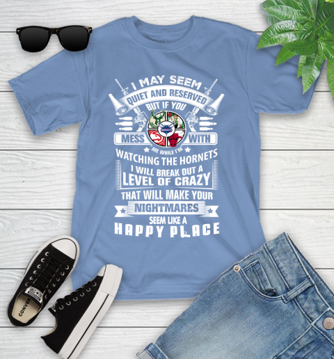 Charlotte Hornets NBA Basketball Don't Mess With Me While I'm Watching My Team Sports Youth T-Shirt 15