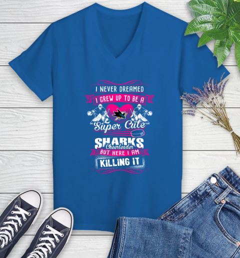 San jose sharks shirts women's sales