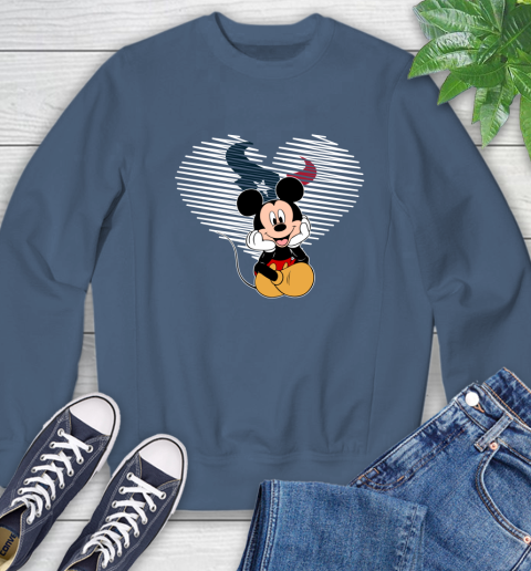 NFL Houston Texans The Heart Mickey Mouse Disney Football T Shirt_000 Sweatshirt 8