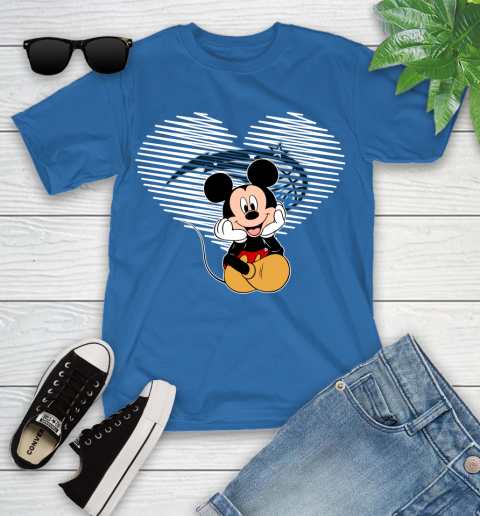 NBA Orlando Magic The Heart Mickey Mouse Disney Basketball Youth T-Shirt 12