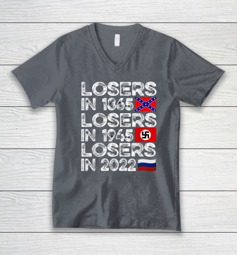 Russia Losers In 2022 V-Neck T-Shirt 3