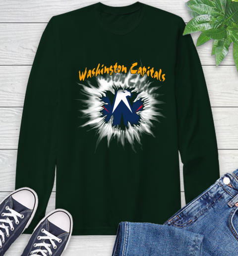 Washington Capitals NHL Hockey Adoring Fan Rip Sports Long Sleeve T-Shirt 7
