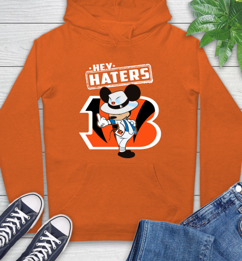 NFL Hey Haters Mickey Football Sports Cincinnati Bengals Hoodie 4