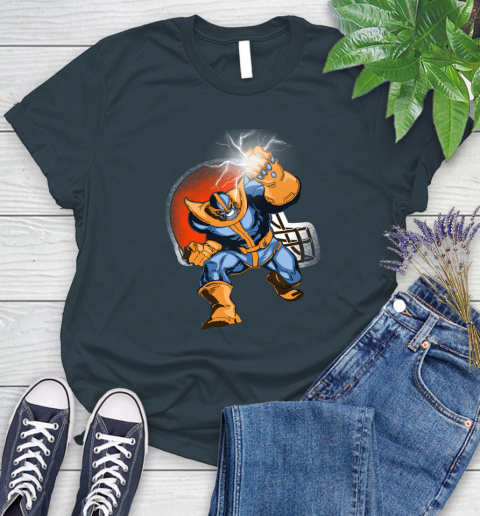 Cleveland Browns NFL Football Thanos Avengers Infinity War Marvel Women's T-Shirt 11