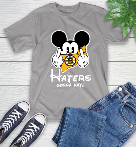 NHL Boston Bruins Haters Gonna Hate Mickey Mouse Disney Hockey T Shirt T-Shirt 6