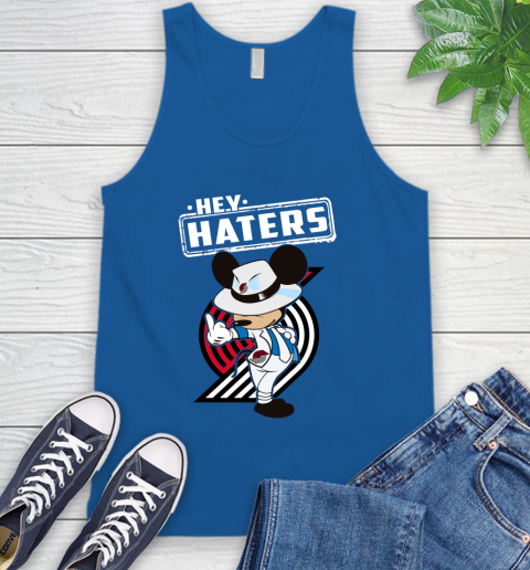 NBA Hey Haters Mickey Basketball Sports Portland Trail Blazers Tank Top 4