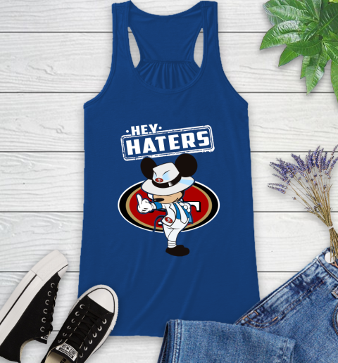 NFL Hey Haters Mickey Football Sports San Francisco 49ers Racerback Tank 8