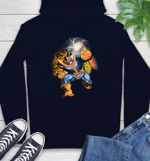 Chicago Blackhawks NHL Hockey Thanos Avengers Infinity War Marvel Hoodie 3