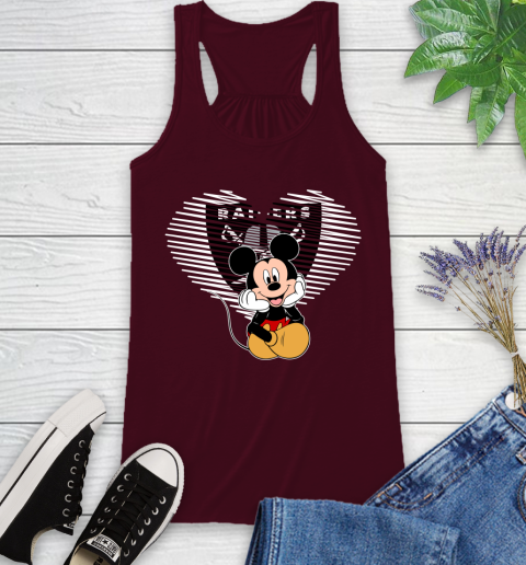 NFL Oakland Raiders The Heart Mickey Mouse Disney Football T Shirt_000 Racerback Tank 2