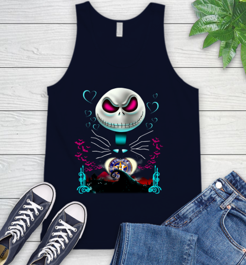 MLB Houston Astros Jack Skellington Sally The Nightmare Before Christmas Baseball Tank Top 2