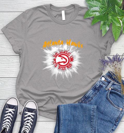 Atlanta Hawks NBA Basketball Rip Sports Women's T-Shirt 5