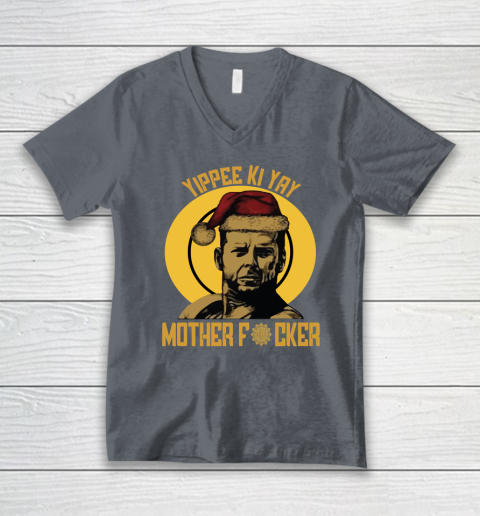 Yippee Ki Yay Mother Fucker V-Neck T-Shirt 3