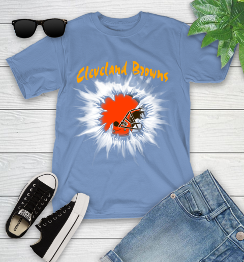 Cleveland Browns NFL Football Adoring Fan Rip Sports Youth T-Shirt 15