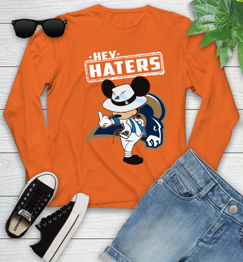 NFL Hey Haters Mickey Football Sports Los Angeles Rams Youth Long Sleeve 3