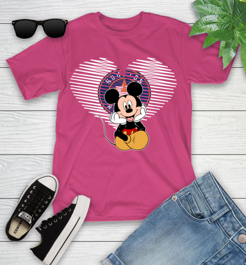 MLB Houston Astros The Heart Mickey Mouse Disney Baseball T Shirt_000 Youth T-Shirt 11