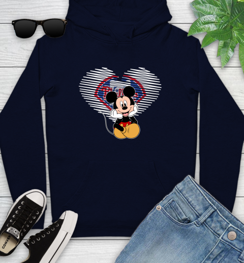 MLB Philadelphia Phillies The Heart Mickey Mouse Disney Baseball T Shirt_000 Youth Hoodie 3