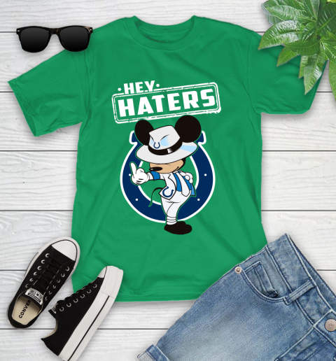 NFL Hey Haters Mickey Football Sports Indianapolis Colts Youth T-Shirt 8