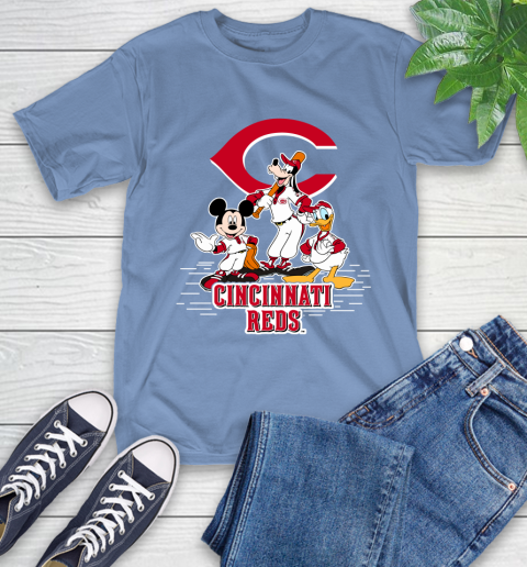 MLB Cincinnati Reds Mickey Mouse Donald Duck Goofy Baseball T Shirt T-Shirt 12