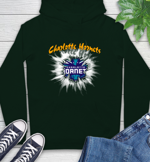 Charlotte Hornets NBA Basketball Rip Sports Hoodie - Image 13