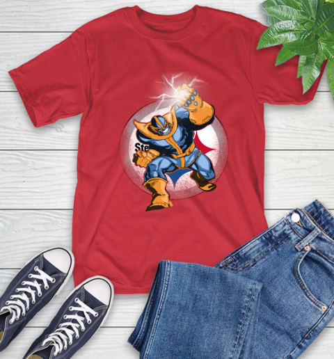 Pittsburgh Steelers NFL Football Thanos Avengers Infinity War Marvel T-Shirt 11