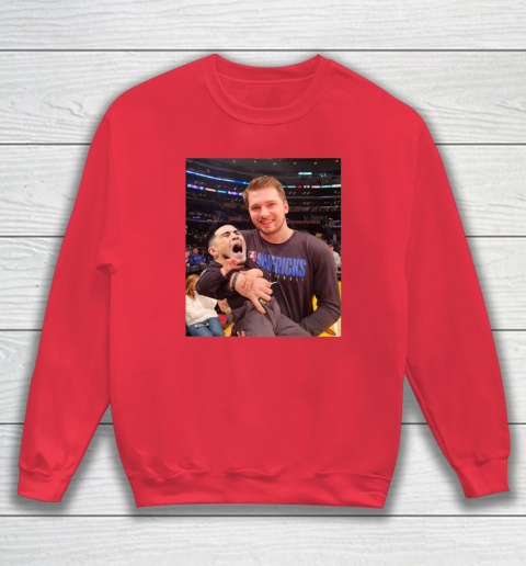 Luka Doncic Shirt Luka Doncic Holding Kevin Kno Baby Sweatshirt 6