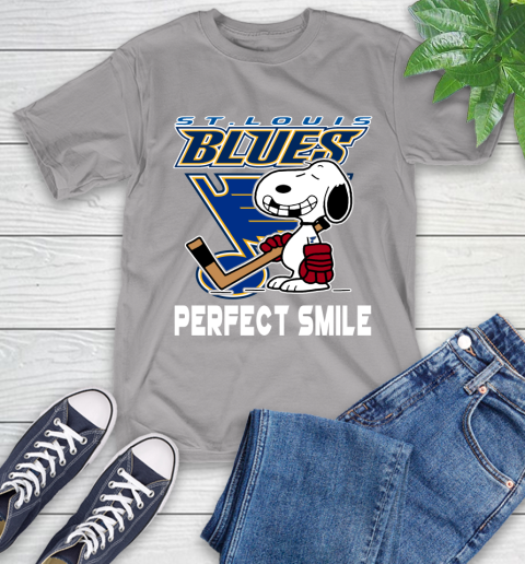 NHL St.Louis Blues Snoopy Perfect Smile The Peanuts Movie Hockey T Shirt  Hoodie
