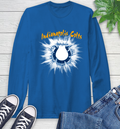 Indianapolis Colts NFL Football Adoring Fan Rip Sports Long Sleeve T-Shirt 10