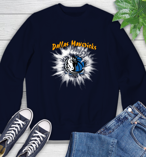 Dallas Mavericks NBA Basketball Rip Sports Sweatshirt 2