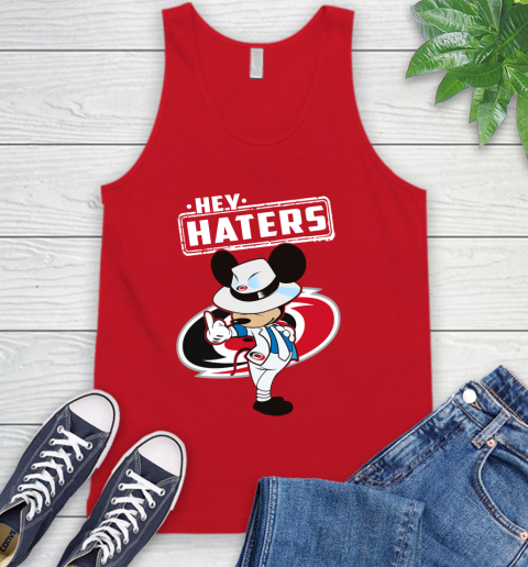 NHL Hey Haters Mickey Hockey Sports Carolina Hurricanes Tank Top 5