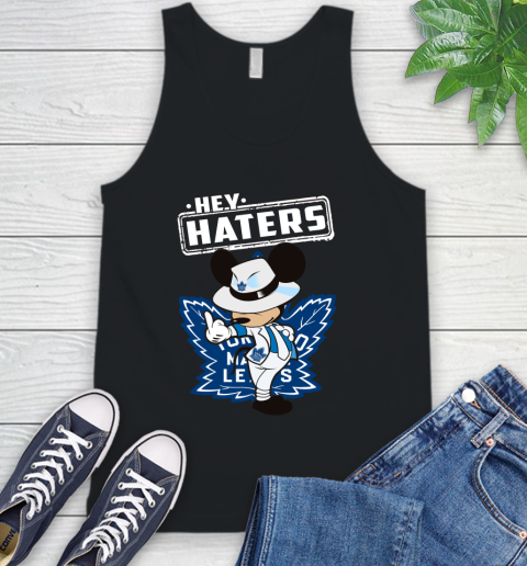 NHL Hey Haters Mickey Hockey Sports Toronto Maple Leafs Tank Top