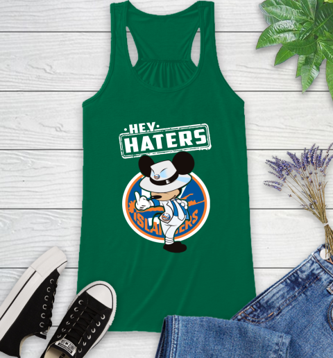 NHL Hey Haters Mickey Hockey Sports New York Islanders Racerback Tank 6