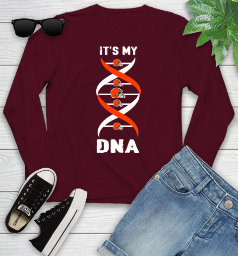 Cleveland Browns NFL Football It's My DNA Sports Youth Long Sleeve 6