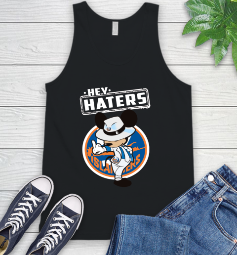 NHL Hey Haters Mickey Hockey Sports New York Islanders Tank Top