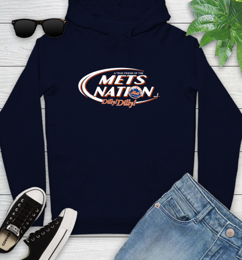 MLB A True Friend Of The New York Mets Dilly Dilly Baseball Sports Youth Hoodie 3