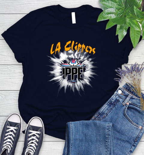 LA Clippers NBA Basketball Rip Sports Women's T-Shirt 2