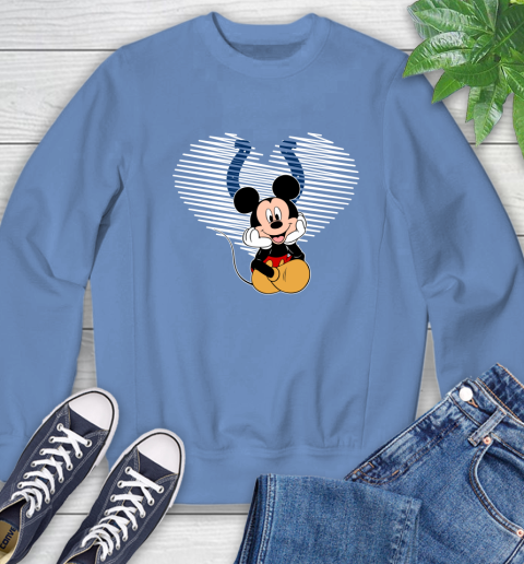 NFL Indianapolis Colts The Heart Mickey Mouse Disney Football T Shirt_000 Sweatshirt 11