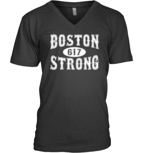 617 Boston Strong V-Neck T-Shirt