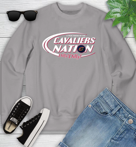 NBA A True Friend Of The Cleveland Cavaliers Dilly Dilly Basketball Sports Youth Sweatshirt 3