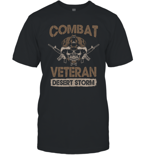 Combat Veteran Desert Storm  Veteran T Shirt T-Shirt