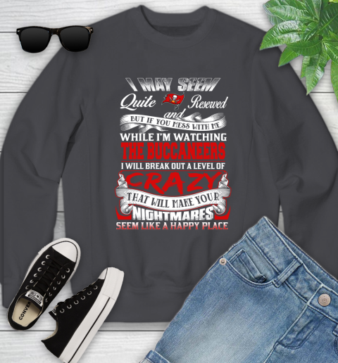 Tampa Bay Buccaneers NFL Football Don't Mess With Me While I'm Watching My Team Youth Sweatshirt 5