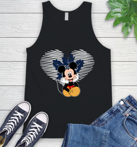 NHL Toronto Maple Leafs The Heart Mickey Mouse Disney Hockey Tank Top