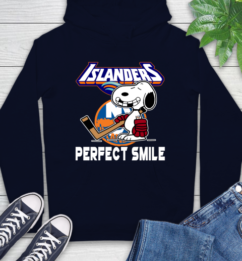 NHL New York Islanders Snoopy Perfect Smile The Peanuts Movie Hockey T Shirt Hoodie 15